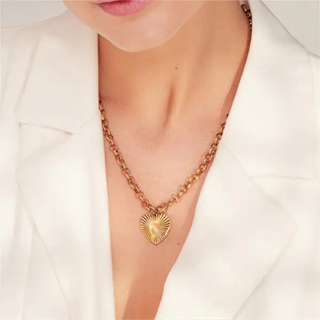 Starburst Heart Necklace