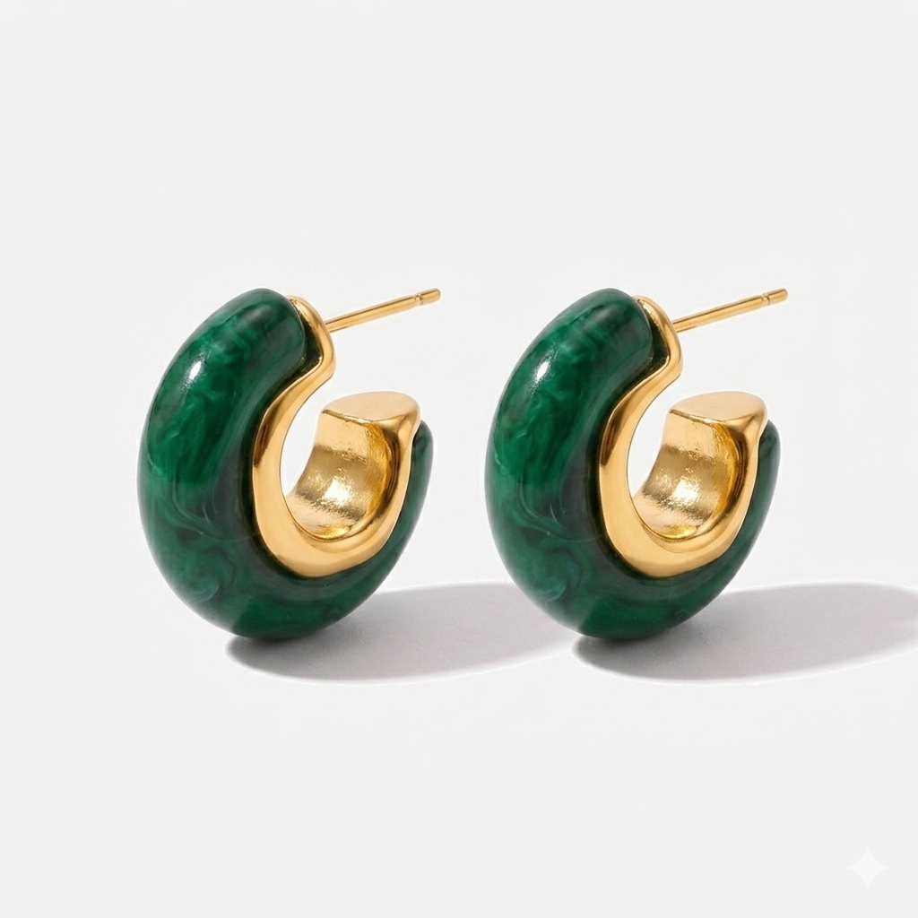 Chunky Resin Hoops