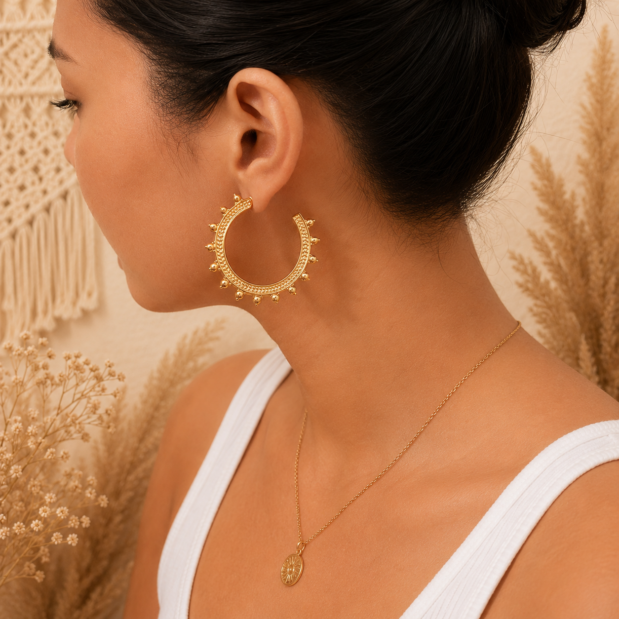 Statement Cog Earrings