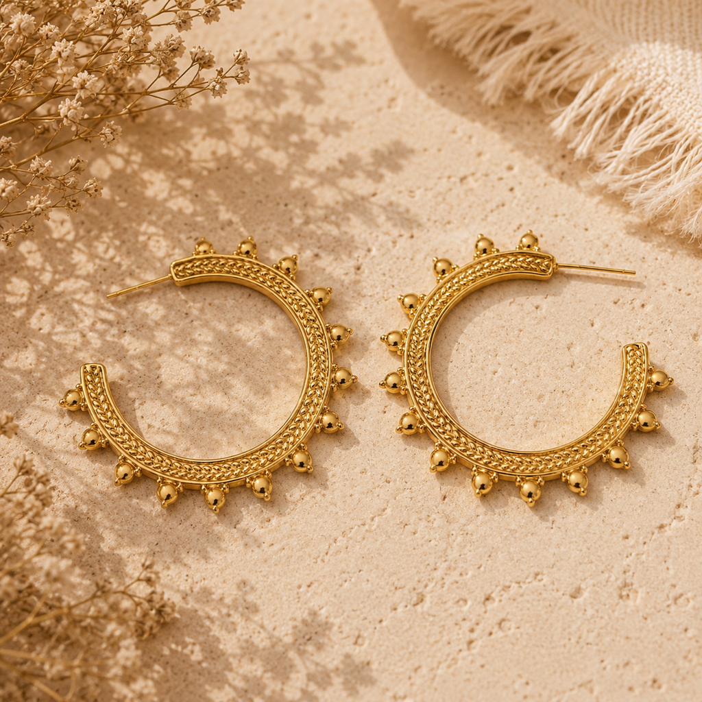 Statement Cog Earrings