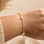 Crystal Clover Bracelet