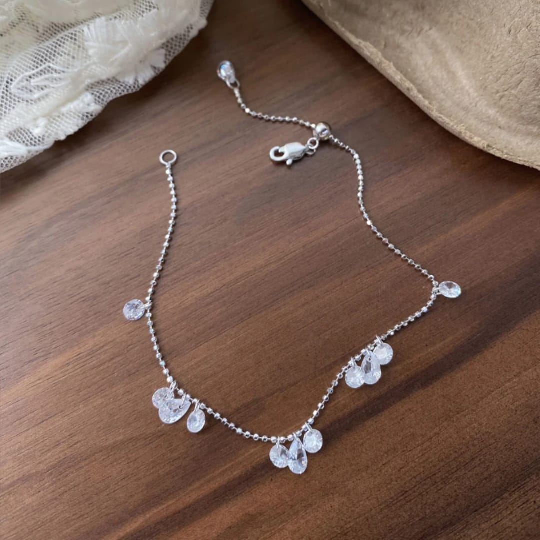 Sterling Silver Dewdrop Bracelet