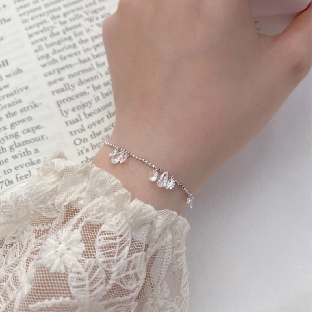 Sterling Silver Dewdrop Bracelet