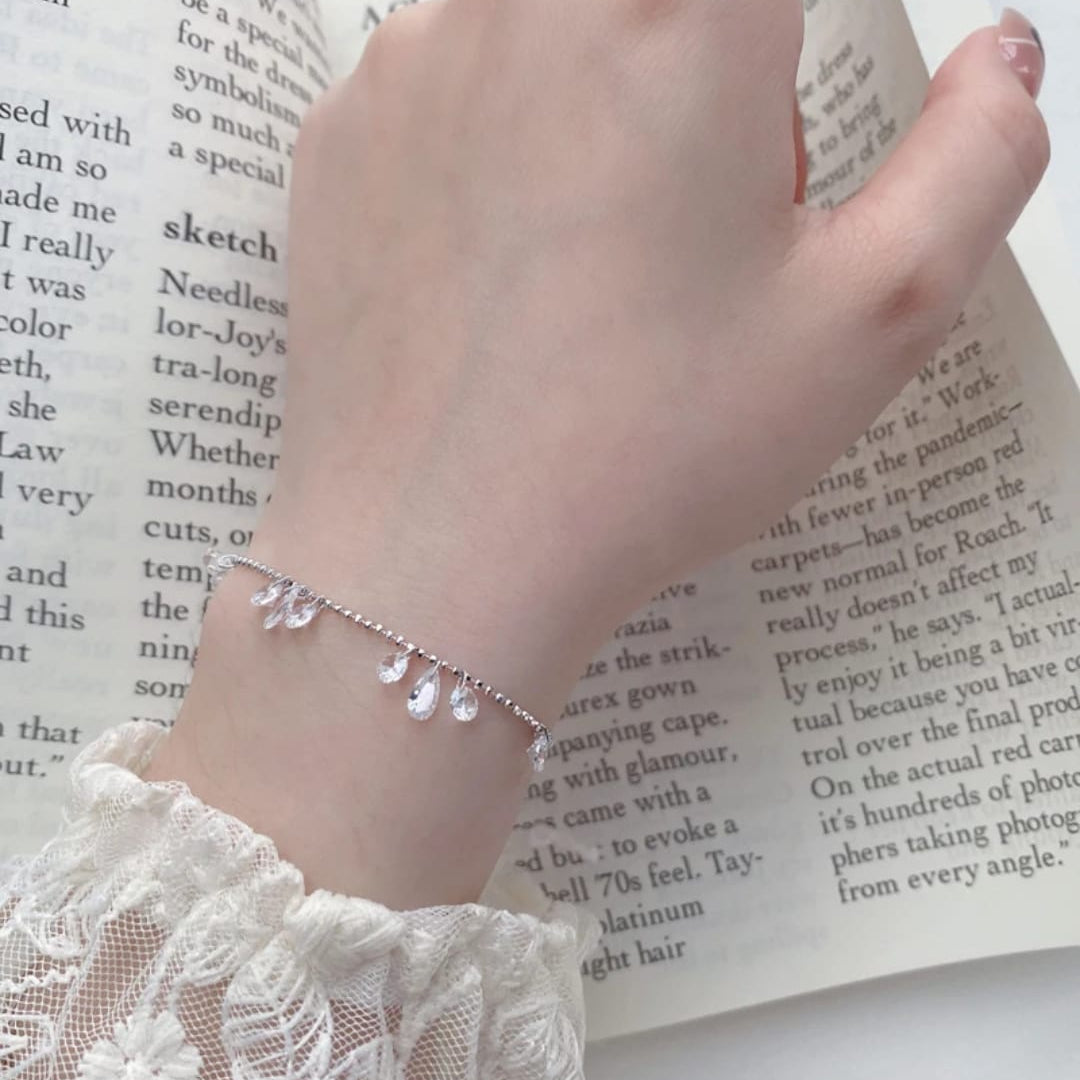 Sterling Silver Dewdrop Bracelet