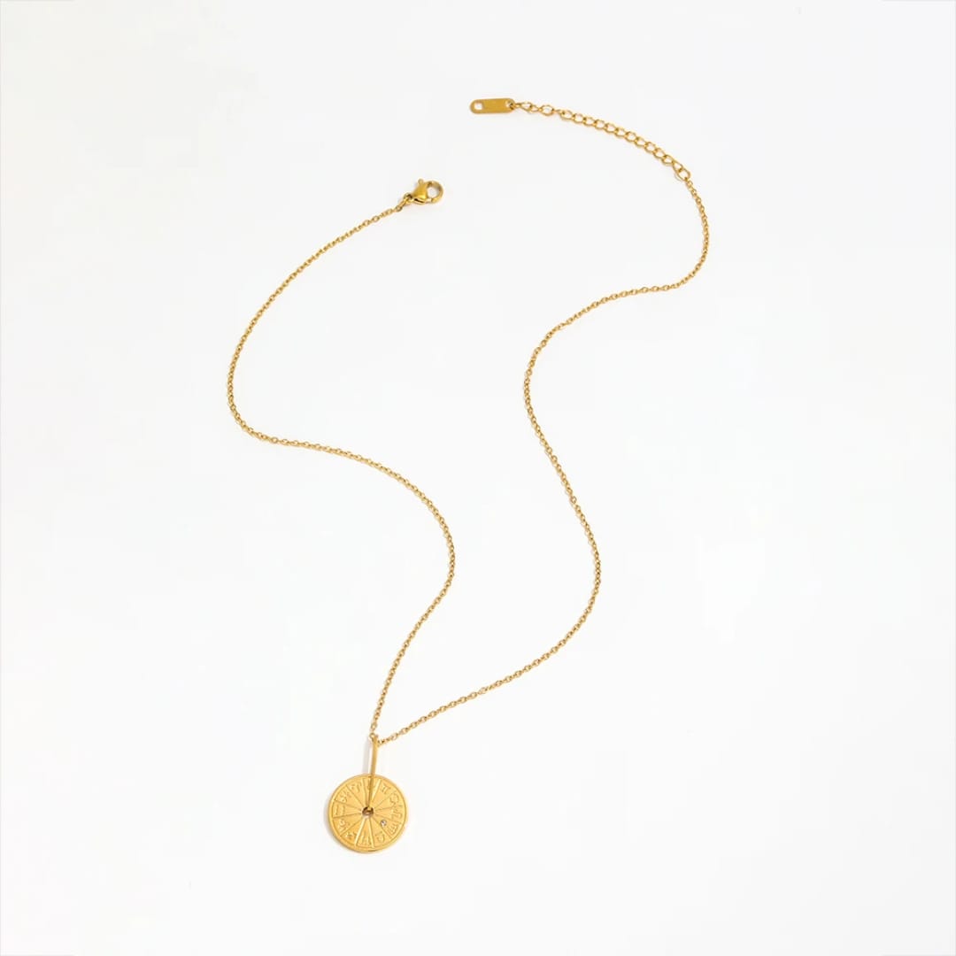 Zodiac Wheel Necklace
