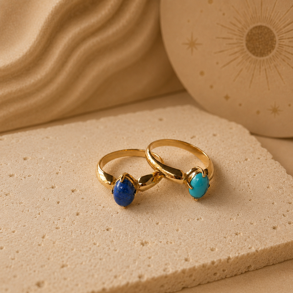 Grecia Natural Stone Ring