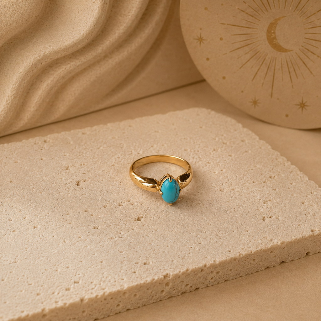 Grecia Natural Stone Ring