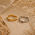 Hammered Wave Ring