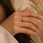 Hammered Wave Ring