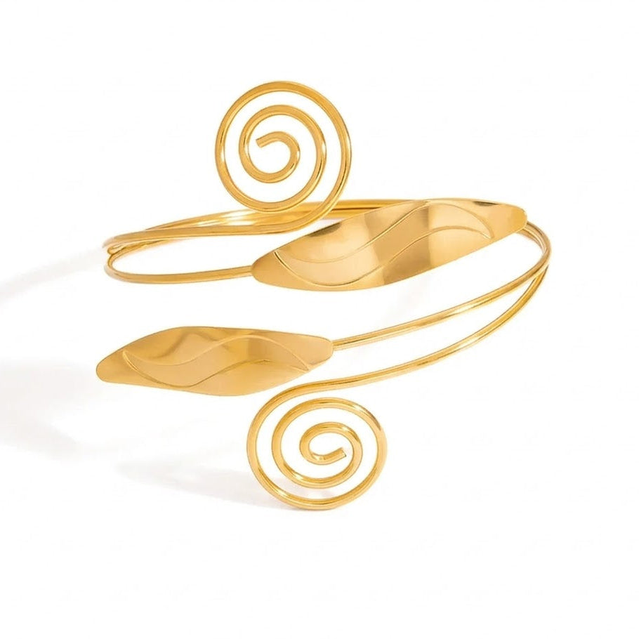 Spiral Leaf Arm Cuff