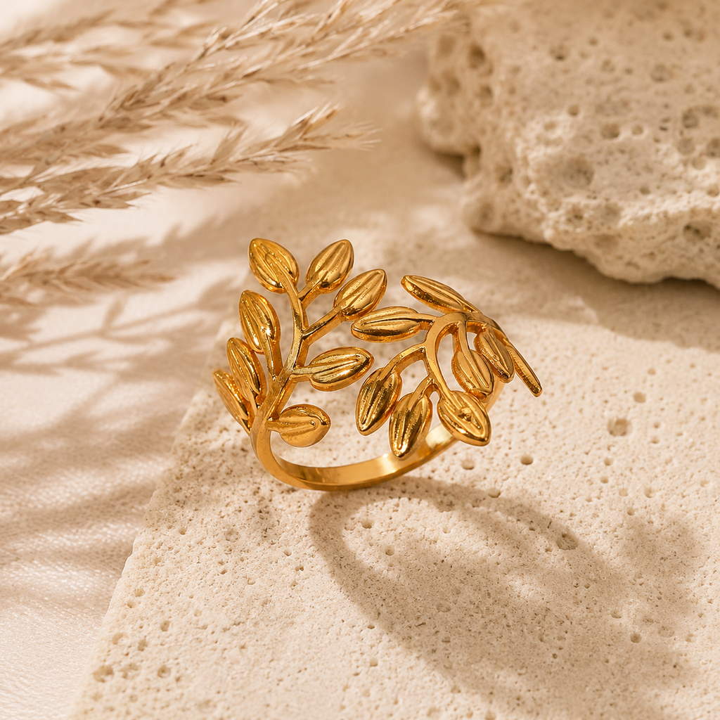 Leafy Adjustable Ring