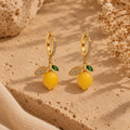 Lemon Earrings (Hoops & Studs available)