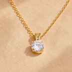 Perfect Circle Solitaire Necklace
