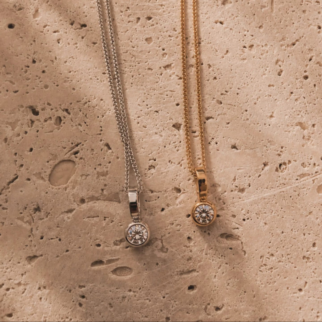 Petite Solitaire Necklace
