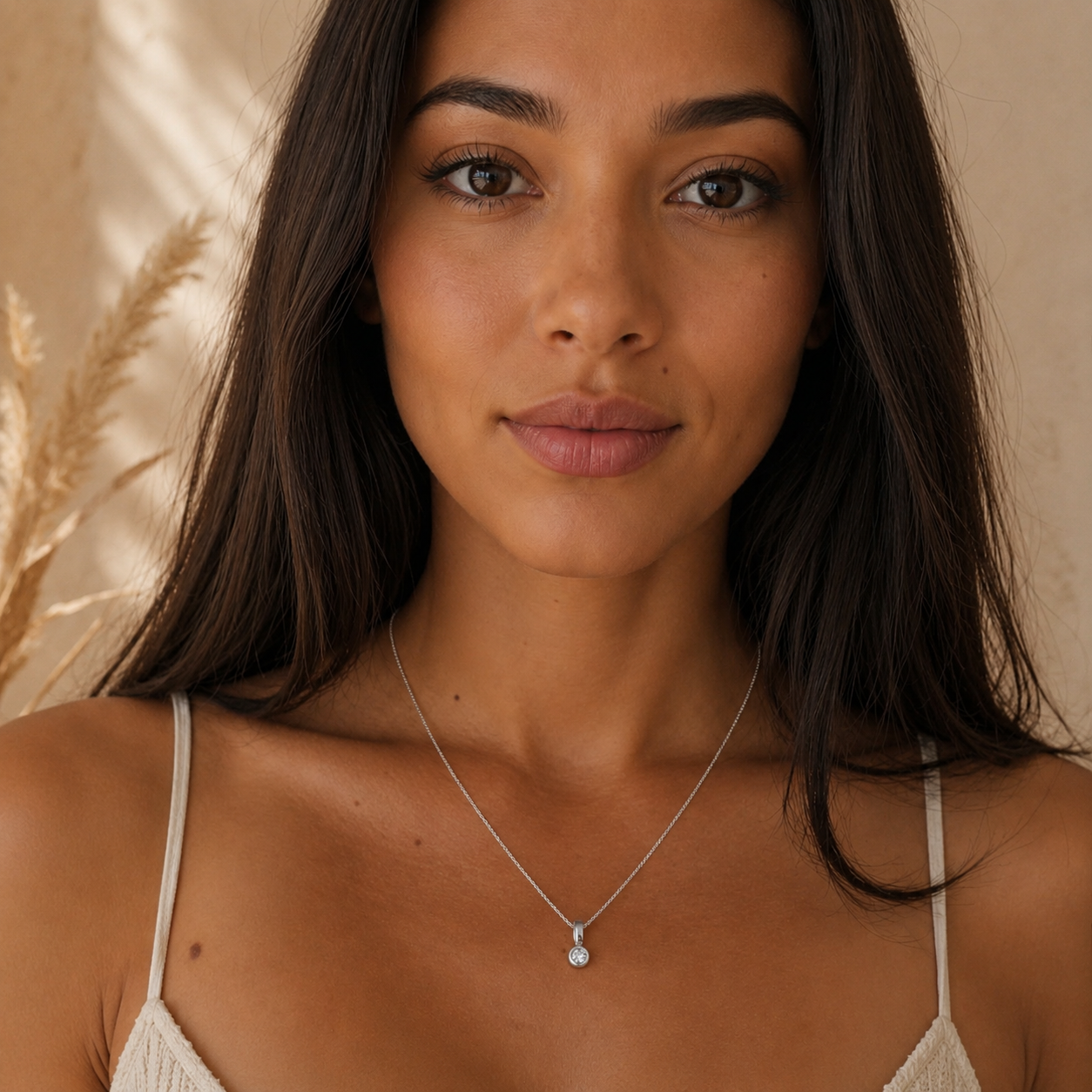Petite Solitaire Necklace