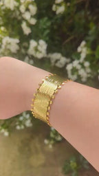 Helia Golden Bangle