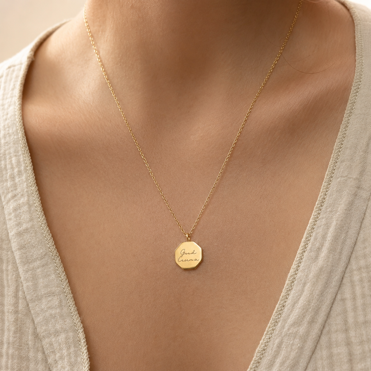 The Good Karma Octagon Necklace