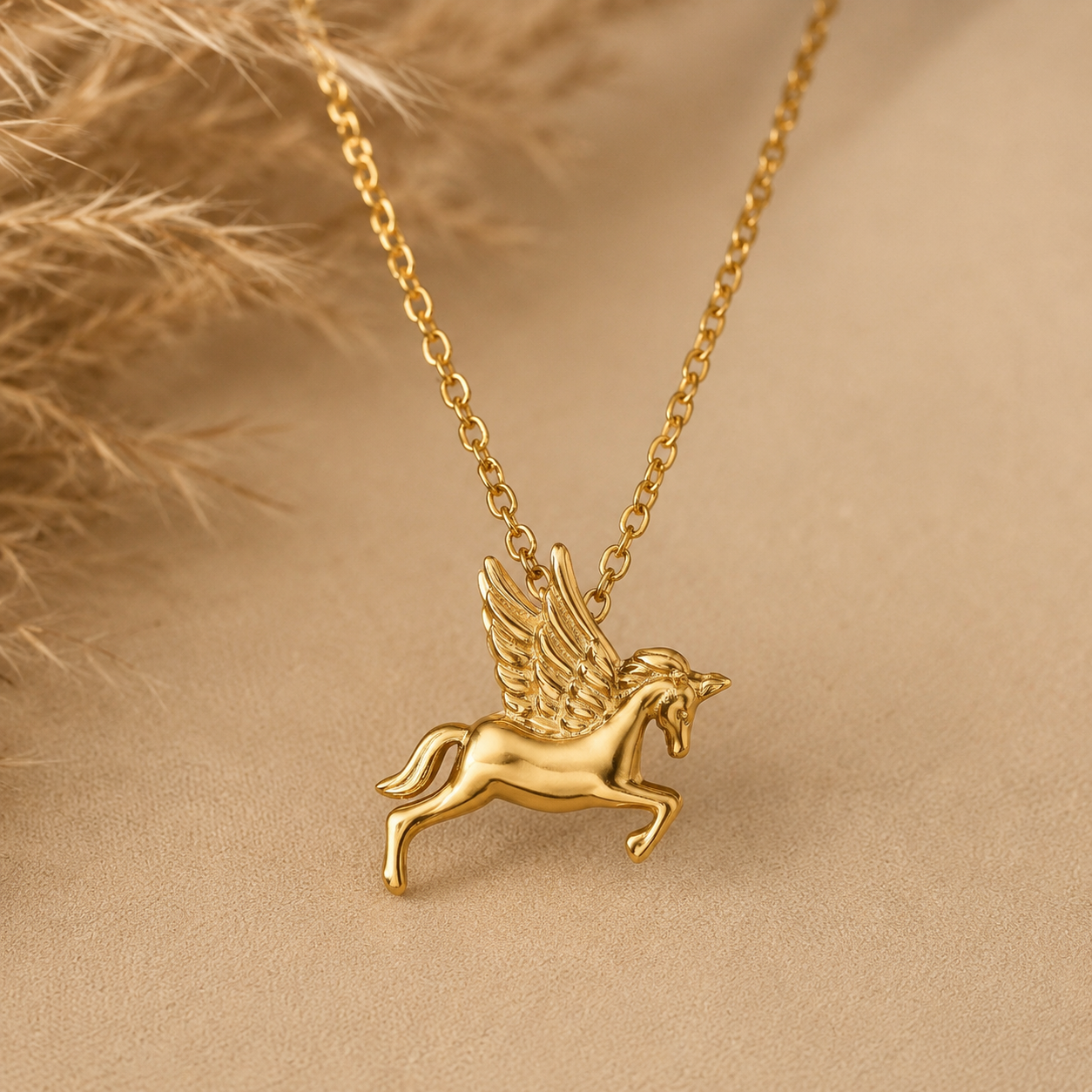 Winged Unicorn Necklace