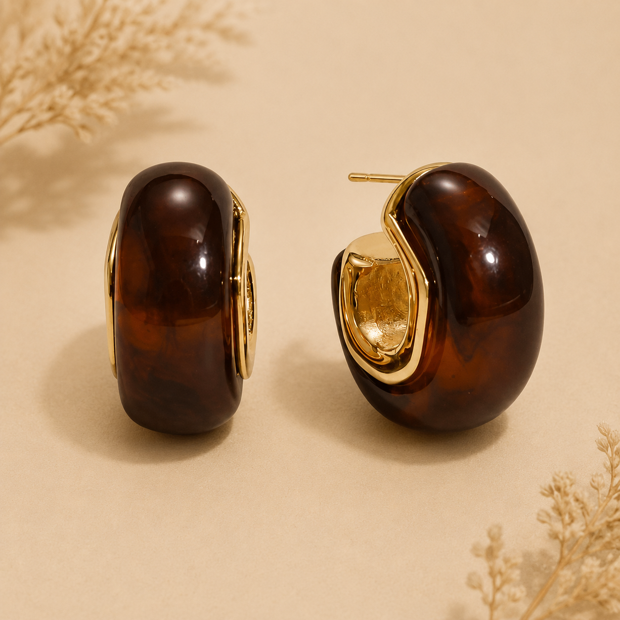Chunky Resin Hoops