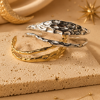 Hammered Cutout Bangle