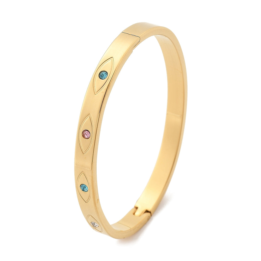 Evil Eye Gemstone Bangle