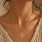 Gold St Benedict Necklace