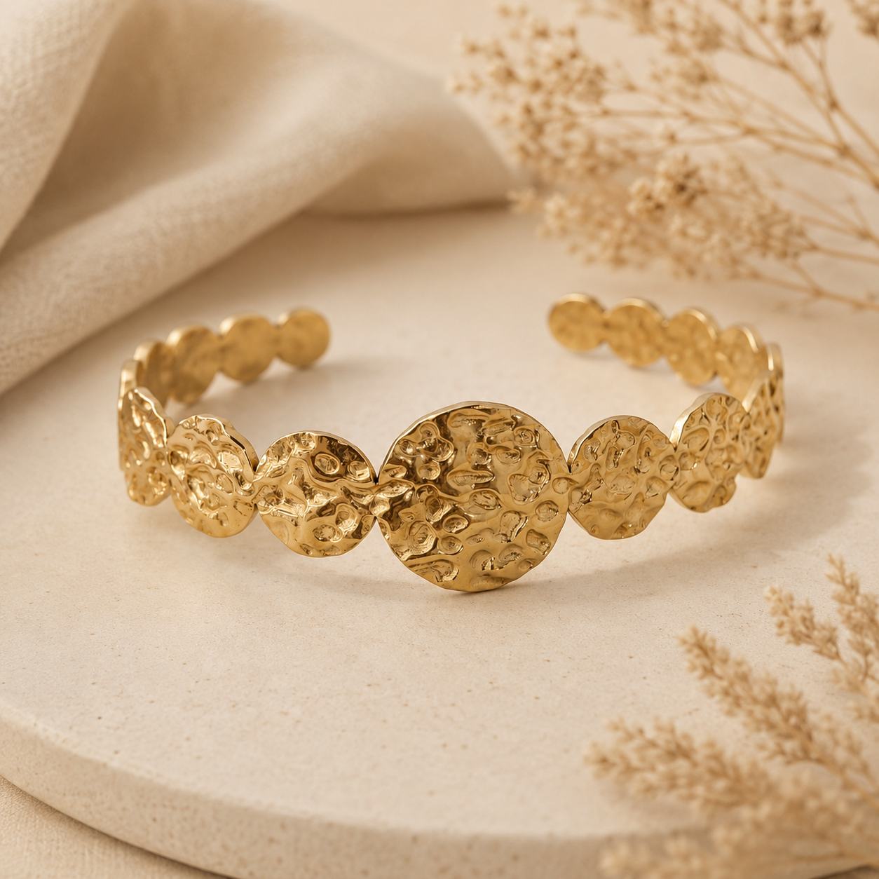 Madagascar Hammered Bangle