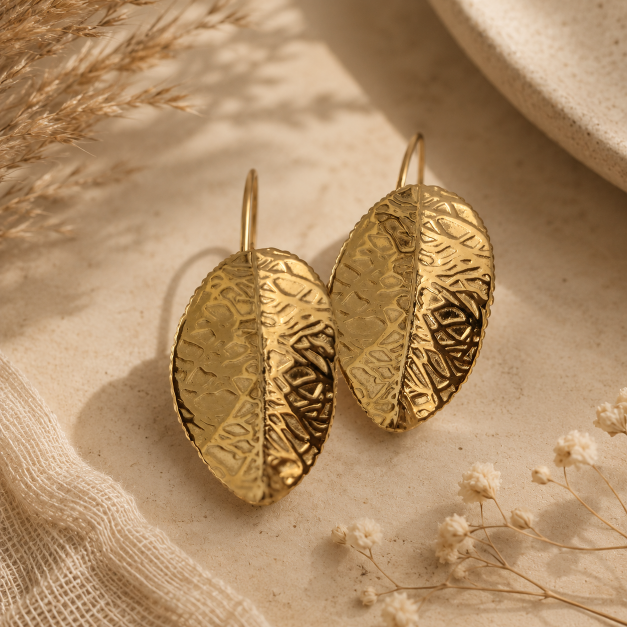 Bodhi Leaf Earrings