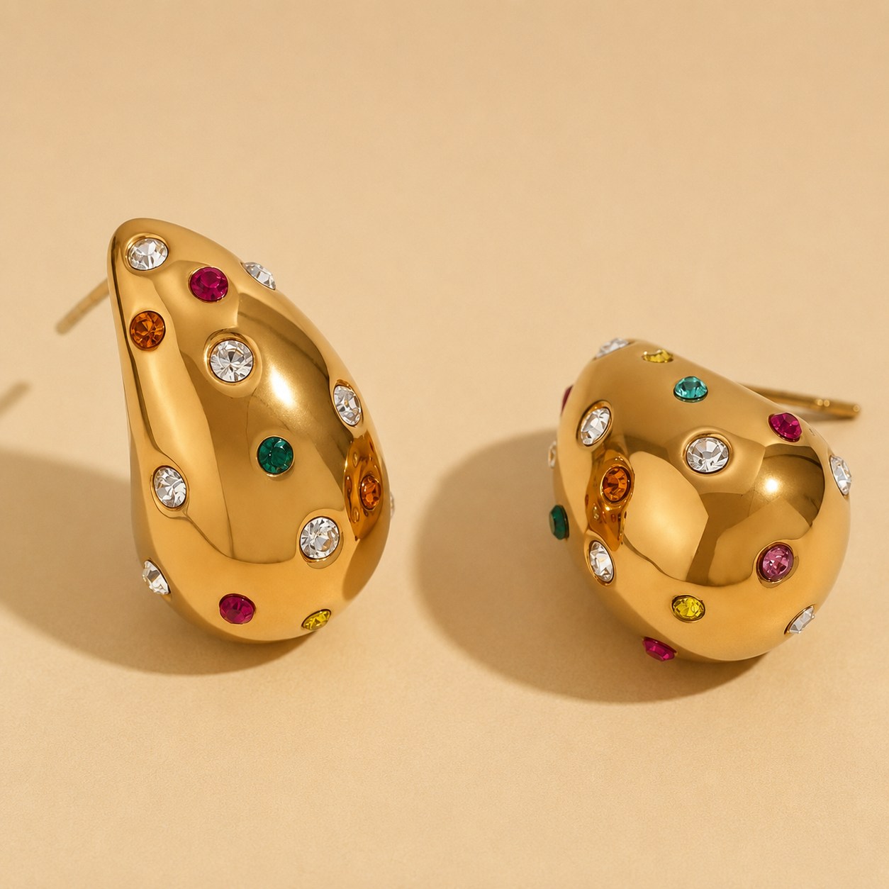 Golden Constellation Drop Earrings