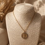 Crystal Virgin Mary Necklace