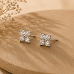 Clover Zirconia Studs