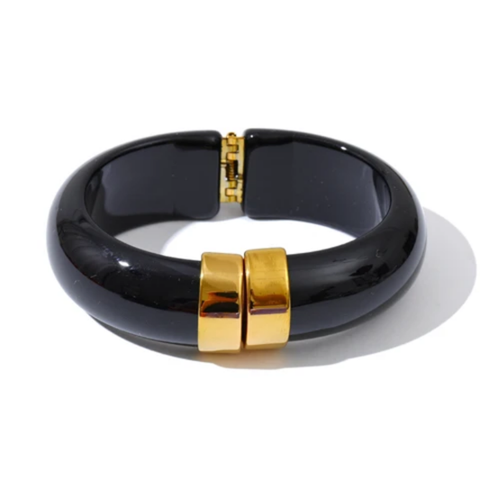 Chunky Resin Hinge Bangle