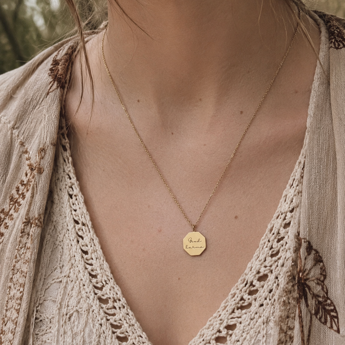 The Good Karma Octagon Necklace
