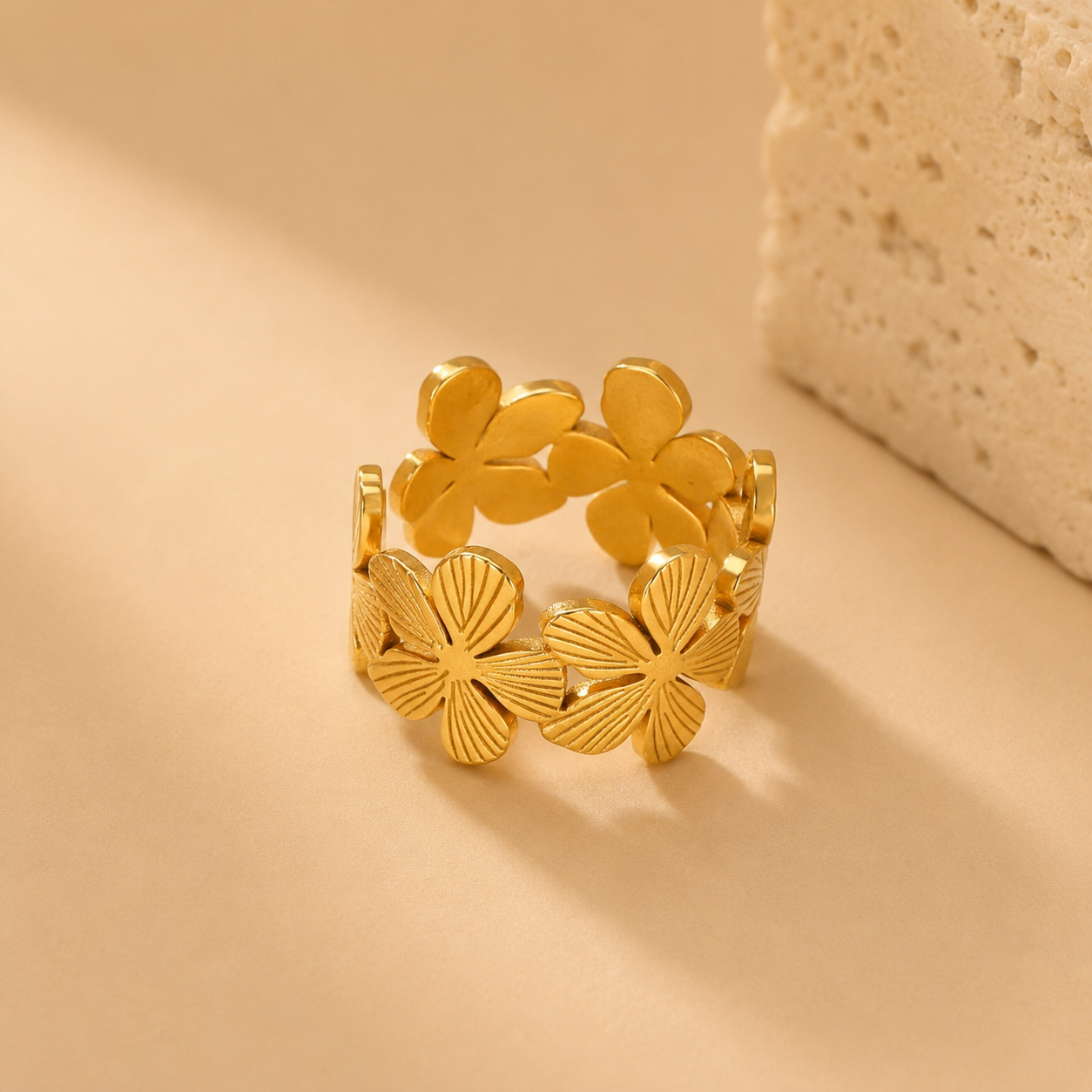 Flower Power Adjustable Ring