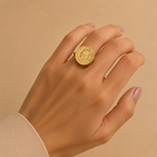 Greek Goddess Coin Adjustable Ring