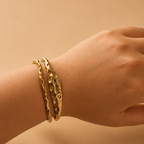 Hammered Cutout Bangle