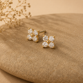 Clover Zirconia Studs