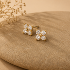 Clover Zirconia Studs