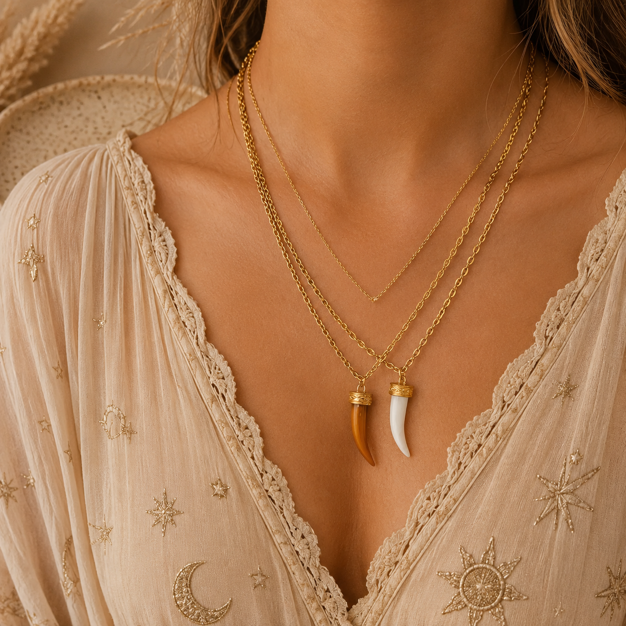 Mahahual Horn Necklace