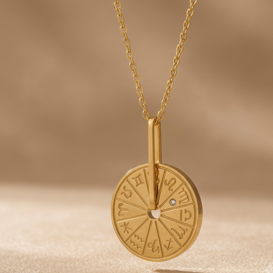 Zodiac Wheel Necklace