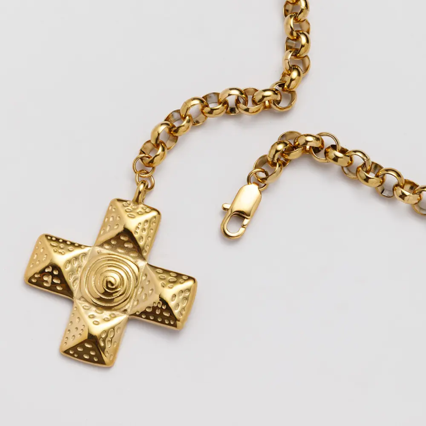 Vintage Statement Cross Necklace