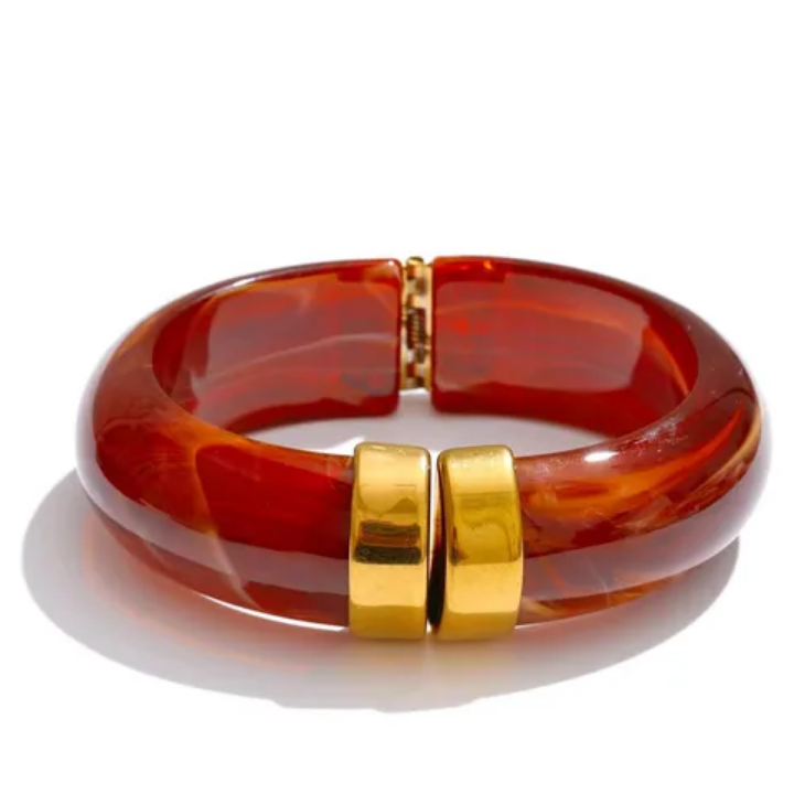 Chunky Resin Hinge Bangle
