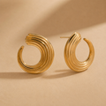 Wave Hoop Earrings