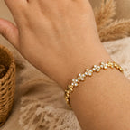 Crystal Clover Bangle