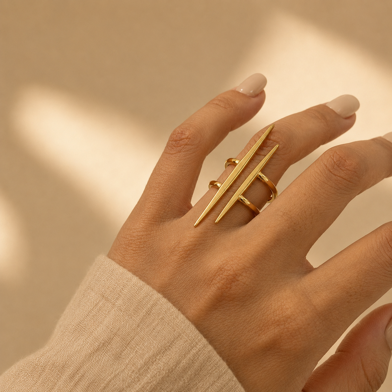 Spike Adjustable Ring