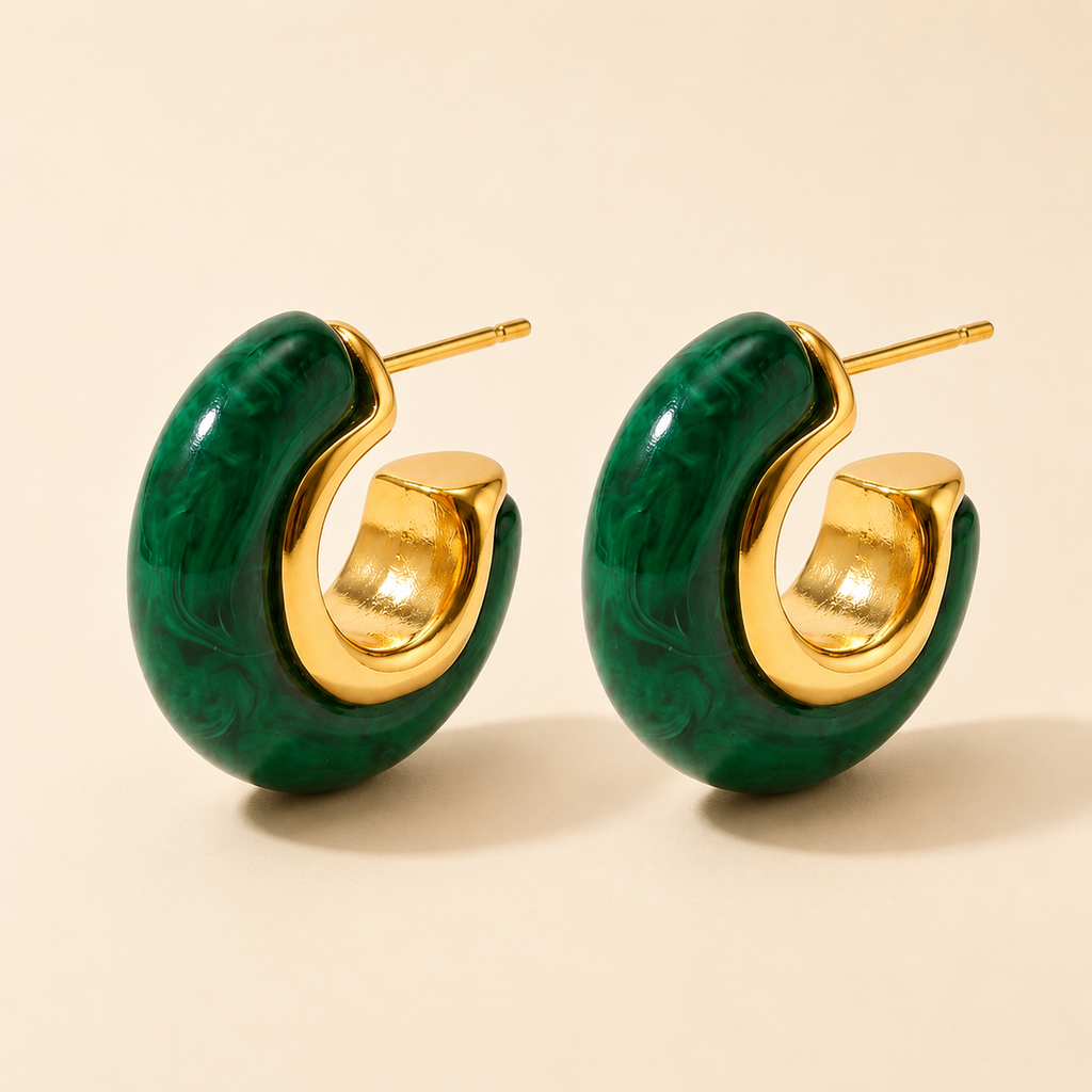Chunky Resin Hoops