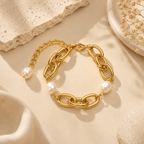 Baroque Pearls Chain Bracelet