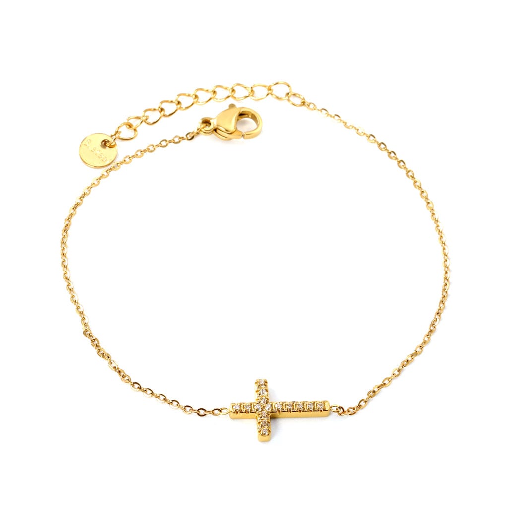 Dainty Crucifix Bracelet