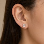 Clover Zirconia Studs