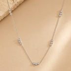 Zirconia Trios Necklace